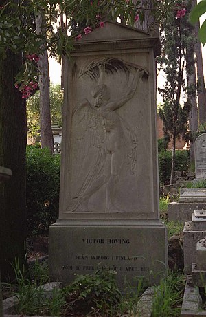 §Hoving, Victor (morto 1876) - Tomba al Cimitero acattolico di Roma - Foto di Massimo Consoli, 1996.jpg