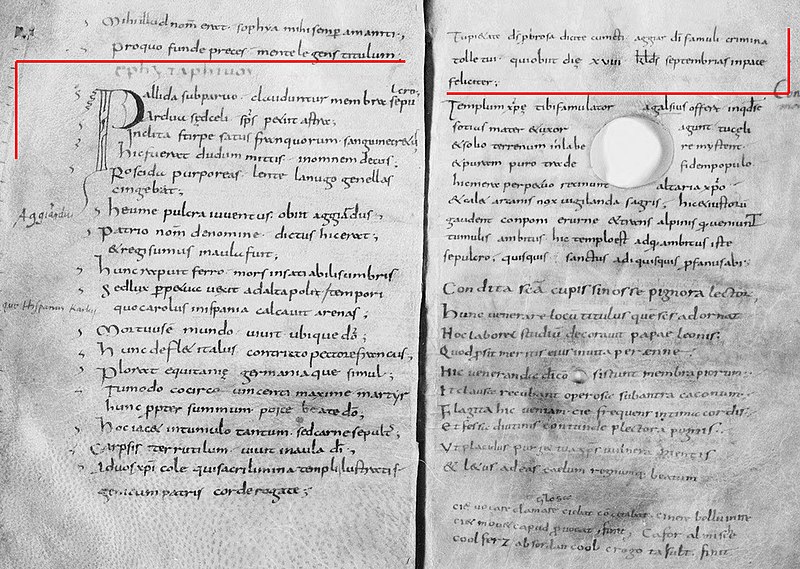 File:Épithaphe d'Aggiard - BNF Latin 4841 - Xe siècle.jpg