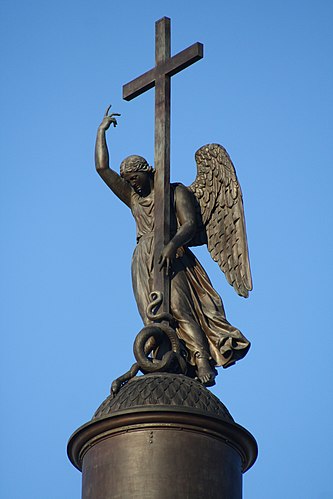 Ангел на Александровской колонне.Санкт-Петербург..JPG