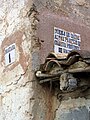 Detalle de ladrillos cerámicos en la fachada de una vivienda en Casas Altas (Valencia), s/f.