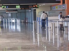 Main corridor at the airport.