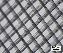 A polycaprolactone scaffold produced via melt electrospinning writing 150 um boxes MEW.jpg