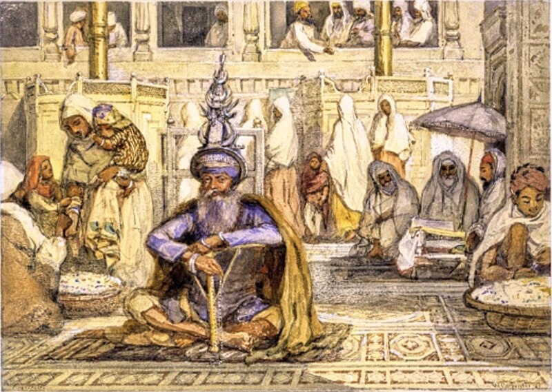 File:1854 Nihang Sikh at Har Mandir Golden temple Amritsar.jpg