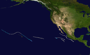1950 Pacific Hurricane Season Zusammenfassung map.png