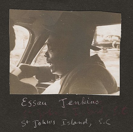 Esau Jenkins in 1960 on Johns Island, South Carolina