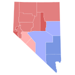 1974 United States Senate election in Nevada results map by county.svg