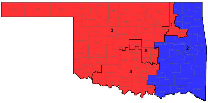 File:2006 Oklahoma Congressional Districts Results.png