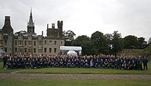 Australian team portrait taken at Cardiff Castle during pre Games training camp 2012 Australian Paralympic Team Cardiff.jpg