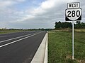 File:2016-06-26 08 43 35 View west along Virginia State Route 280 (Stone Spring Road) at U.S. Route 33 (Spotswood Trail) just southeast of Harrisonburg in Rockingham County, Virginia.jpg