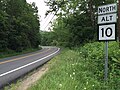 File:2017-07-22 19 24 37 View north along West Virginia State Route 10 Alternate (Davis Creek Road) at West Virginia State Route 10 (Sixteenth Street Road) in Melissa, Cabell County, West Virginia.jpg
