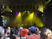 Segall performing with the Freedom Band in 2021 2021 Shaky Knees - Ty Segall and Freedom Band (3).jpg