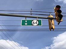 Route 64 sign blade