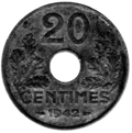 20 centymów państwo francuskie reverse.png