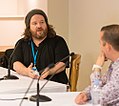 Ian Boldsworth (L) with co-host Barry Dodds (R) at QEDcon 2017