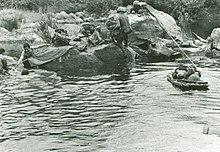 Soldiers from the 4th Battalion, 31st Infantry Regiment at Nui Cho Mountain. 4th Bn 31st Infantry Rgmt Nui Cho Mountain, Vietnam.jpg