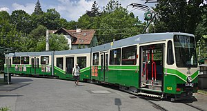 Triebwagen 602 auf Linie 1 in Mariatrost