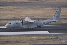 CASA C-295 (AMT-252) de la Armada de México en carrera de despegue en el AICM.