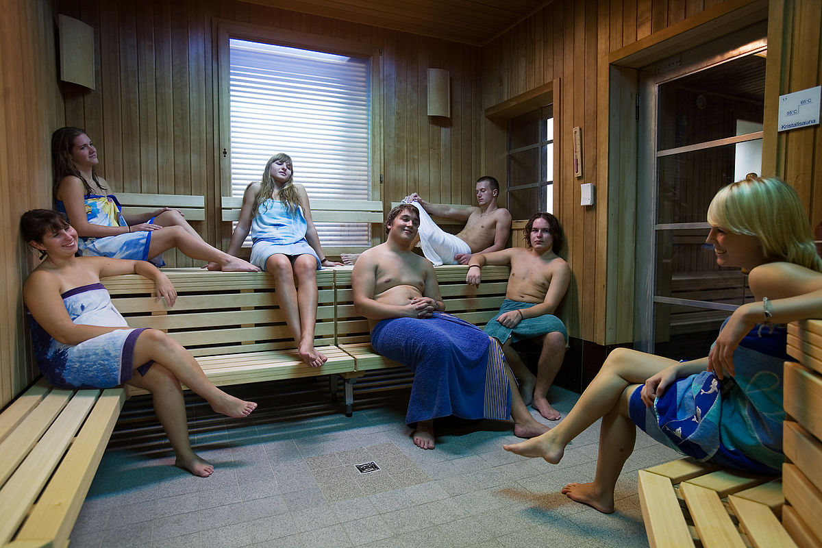 Sauna hidden camera