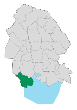 Location of Abadan County in Khuzestan province