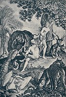 Илустрација из 1896. на којој Ева предаје Адаму забрањено воће.
