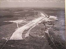 An aerial photo of the Lake Texarkana Dam during the initial phase of construction in Bowie county, Texas looking north. Aerial View of the Lake Texarkana Dam During Initial Construction.jpg