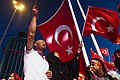 After coup nightly demonstartion of president Erdogan supporters at Taksim square. Istanbul, Turkey, Eastern Europe and Western Asia. 19 July,2016.jpg