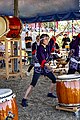 Bilder vom Zelt Musik Festival 2023 in Freiburg im Breisgau:Akaishi Daiko Freiburg e. V. ein Taiko () Gruppe bei ihrem Auftritt am 15.07.2023