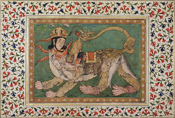 Al Buraq (1770–75), a Deccan painting incorporating Persian elements.