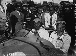 Albert Divo at the 1929 Targa Florio with Bugatti Type 35C.