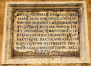 569-572 Assedio Di Pavia: Antefatti, Lassedio triennale: realtà o invenzione letteraria?, La tradizione dellassedio a Pavia