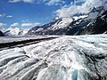 Valais'de Aletsch Buzulu