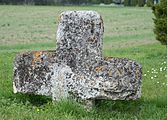 Deutsch: Sühnekreuz, Annakapelle Altshausen, Landkreis Ravensburg, Baden-Württemberg, Deutschland English: Penitence cross, chapel Annakapelle Altshausen, district Ravensburg, Baden-Württemberg, Germany