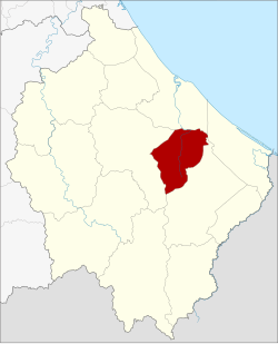 แผนที่จังหวัดนราธิวาส เน้นอำเภอเจาะไอร้อง