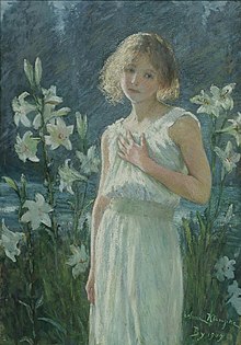Anna Klumpke - Among the Lilies (1909).jpg