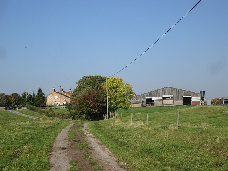 File:Approaching Marton Abbey Farm (geograph 5938091).jpg