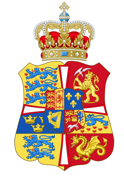 File:Armoiries de Louise et Caroline Mathilde de Grande Bretagne reine Danemark et Norvège.svg