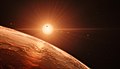 TRAPPIST-1 ဂြိုဟ်စနစ်အား အနုပညာရှင်မှ ပုံဖော်ထားပုံ[၃၀]