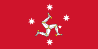 Bandera australiana de la herencia de Manx.svg