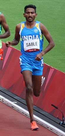 Avinash Sable - 3,000m steeplechase at the 2020 Summer Olympic Games, Tokyo, Japan (51352521594) (cropped).jpg