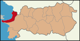 District de Kuşadası - Carte