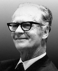 B.F. Skinner, American psychologist credited for understanding of operant conditioning associated with instinctive drift B.F. Skinner.jpg