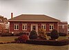 Red brick Carnegie library building, Brookfield, IL