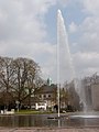 Jordansprudel im Kurpark von Bad Oeynhausen, Kreis Minden-Lübbecke.