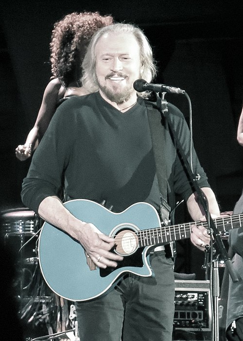 Gibb performing in 2014 at the Hollywood Bowl