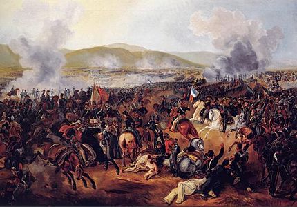 La batalla de Maipú, 5 d'abril de 1818, segons Mauricio Rugendas