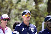 Deutsch: Beachvolleyball bei den Olympischen Jugendspielen 2018; Tag 11, 17. Oktober 2018; Jungen, Spiel um Platz 3 – USA (Devon Newberry/Lindsey Sparks)-Norwegen (Emilie Olimstad/Frida Berntsen) 1:2 (21–1/13–21/9–15) English: Beach volleyball at the 2018 Summer Youth Olympics at 17 October 2018 – Bronze Medal Match – USA (Devon Newberry/Lindsey Sparks)-Norway (Emilie Olimstad/Frida Berntsen) 1:2 (21–1/13–21/9–15)