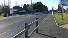 Fotografia della vecchia strada statale 209 a Bellerive-sur-Allier vicino allo stadio acquatico
