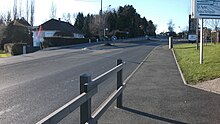 Foto van de oude nationale weg 209 in Bellerive-sur-Allier nabij het waterstadion