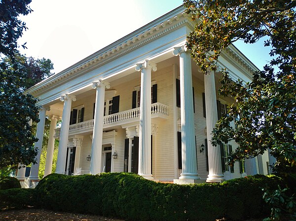 Senator Benjamin Harvey Hill's LaGrange home, Bellevue, was built in 1854–55; it is listed on the HRHP and is a designated National Historic Landmark.