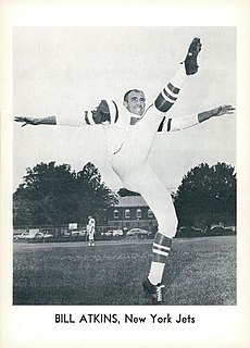 Billy Atkins (American football) American football player and coach (1934–1991)